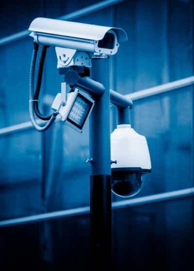 security camera installation in New York City apartment lobby